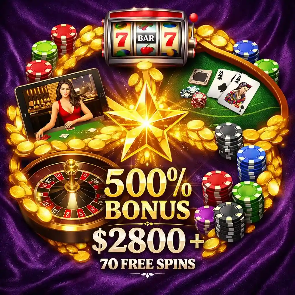 Lucky Star casino games - slots table games and live dealer with 500% bonus